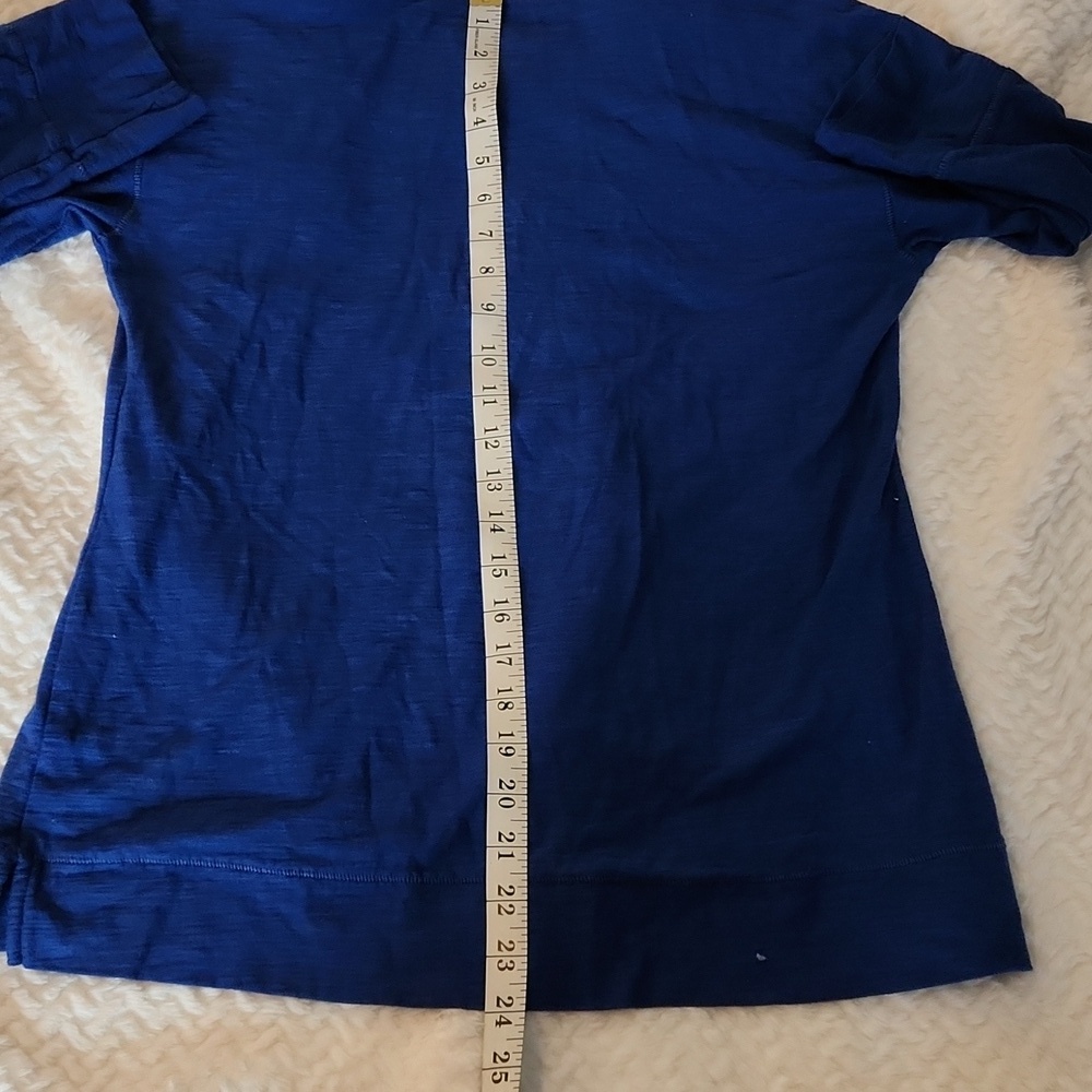 WESTBOUND blue 3/4 Sleeve Tshirt Women's M - Picture 5 of 5